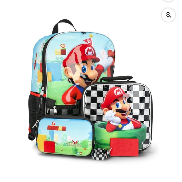 Super Mario Backpack and Lunchbox Set - Picture 1 of 2